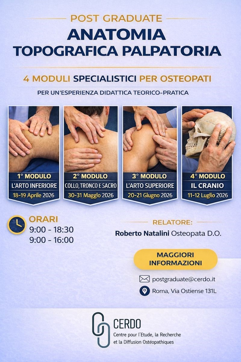Approfondimenti di Anatomia Topografica Palpatoria