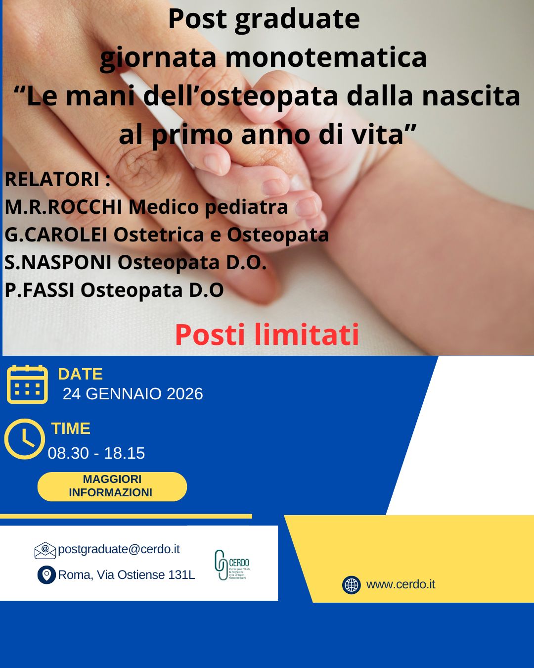 Le Mani dell’Osteopata: dalla nascita al primo anno di vita
