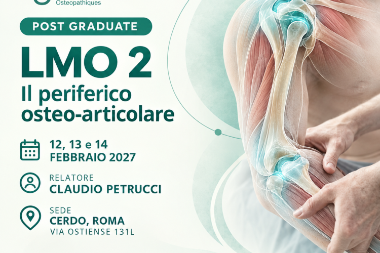 LMO - 2° LIVELLO: Il periferico osteo-articolare. 12, 13 e 14 febbraio 2027